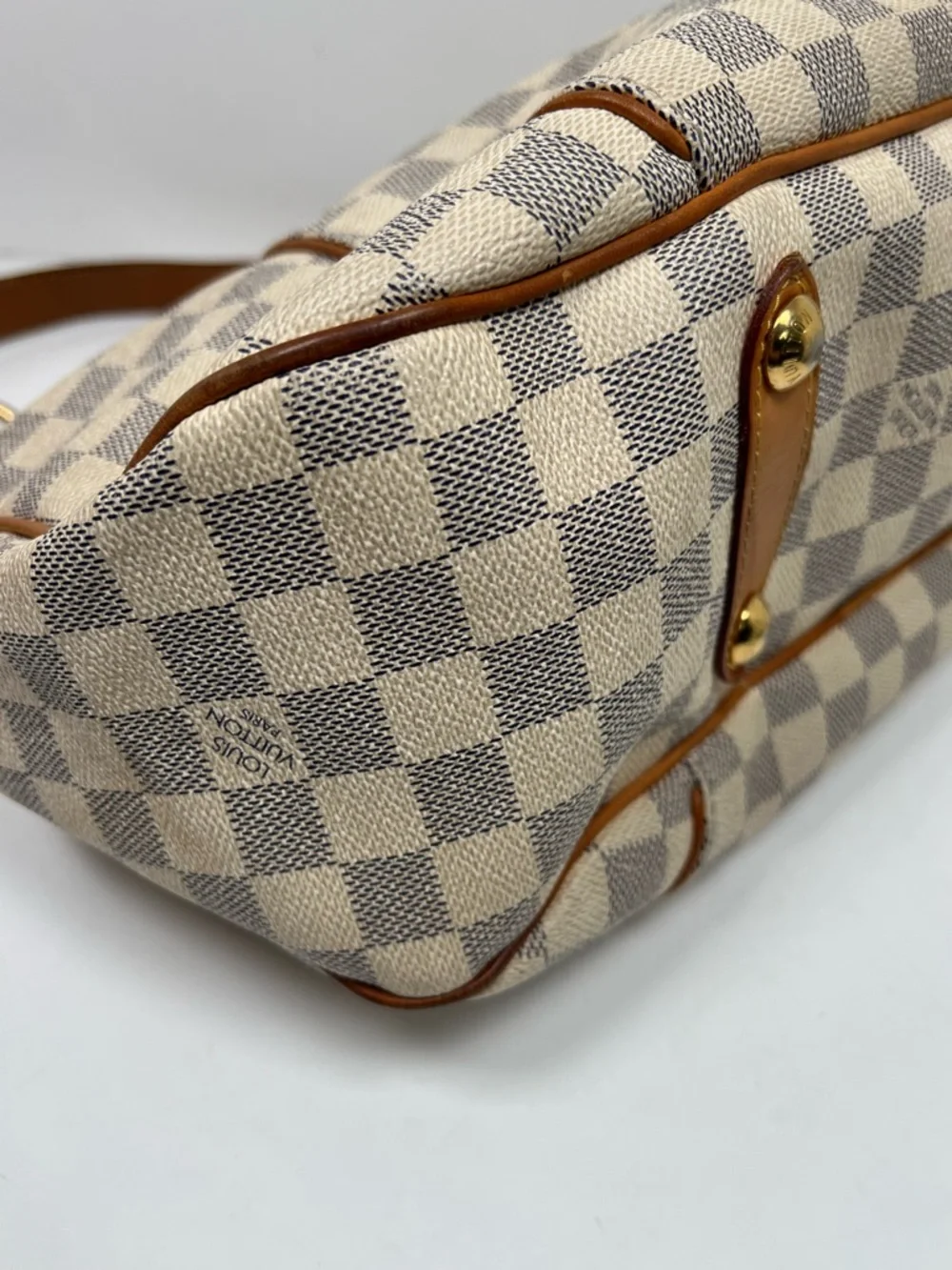 Louis Vuitton LV Shoulder Bag Galliera PM White Damier Azur